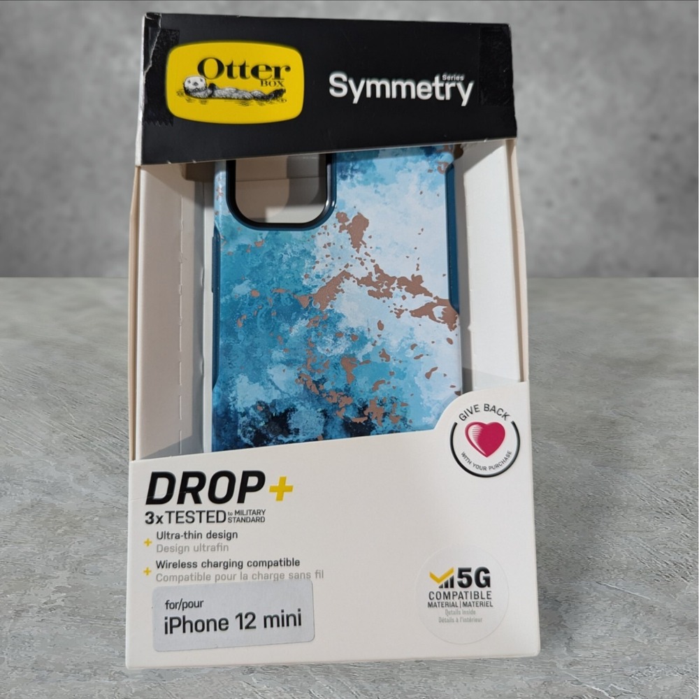 OtterBox Symmetry Case for Apple iPhone 12 Mini Seas the Day See Description W5